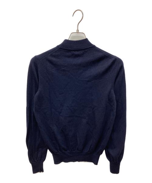 GRAN SASSO（グランサッソ）GRAN SASSO (グランサッソ) 12ゲージウールモックネックニット ネイビー サイズ:44の古着・服飾アイテム
