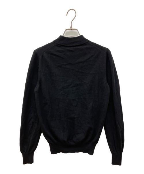 GRAN SASSO（グランサッソ）GRAN SASSO (グランサッソ) 12ゲージウールソリッドモックネックニット ブラック サイズ:44の古着・服飾アイテム