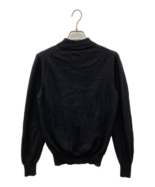 GRAN SASSO（グランサッソ）GRAN SASSO (グランサッソ) 12ゲージウールソリッドモックネックニット ブラック サイズ:44の古着・服飾アイテム