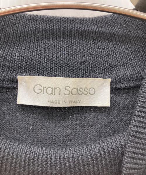 GRAN SASSO（グランサッソ）GRAN SASSO (グランサッソ) 12ゲージウールソリッドモックネックニット ブラック サイズ:44の古着・服飾アイテム