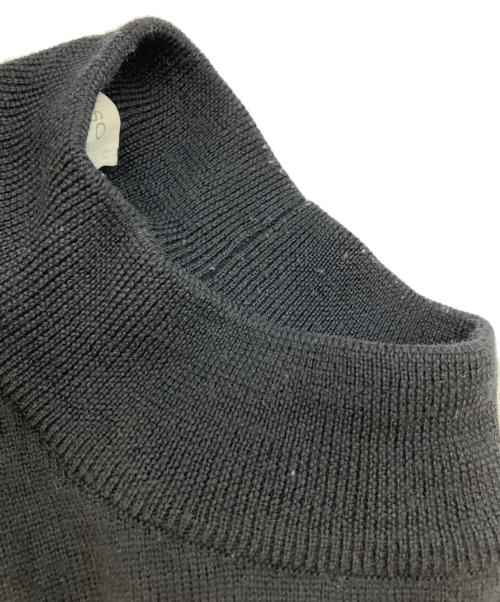 GRAN SASSO（グランサッソ）GRAN SASSO (グランサッソ) 12ゲージウールソリッドモックネックニット ブラック サイズ:44の古着・服飾アイテム