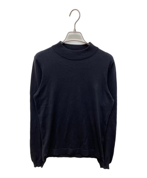 GRAN SASSO（グランサッソ）GRAN SASSO (グランサッソ) 12ゲージソフトコットンモックネックニット ネイビー サイズ:44の古着・服飾アイテム