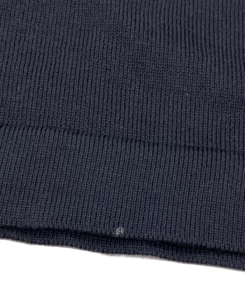 GRAN SASSO（グランサッソ）GRAN SASSO (グランサッソ) 12ゲージソフトコットンモックネックニット ネイビー サイズ:44の古着・服飾アイテム