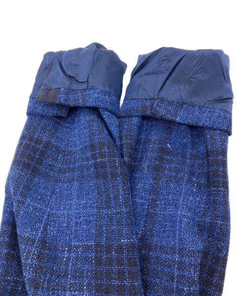 TAGLIATORE（タリアトーレ）TAGLIATORE (タリアトーレ) チェック テーラード ジャケット ブルー サイズ:44の古着・服飾アイテム