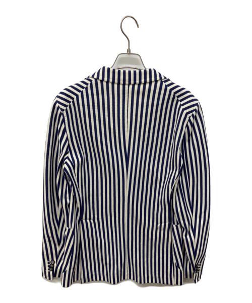 TAGLIATORE（タリアトーレ）TAGLIATORE (タリアトーレ) ストライプテーラードジャケット ネイビー サイズ:44の古着・服飾アイテム