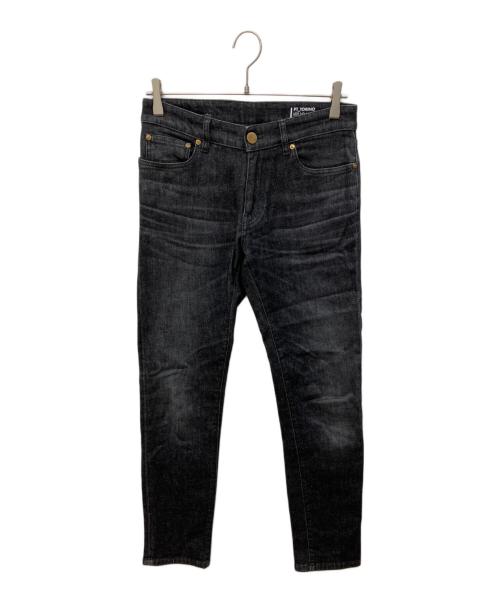 PT TORINO（ピーティートリノ）PT TORINO (ピーティートリノ) スリムテーパードデニムパンツ ブラック サイズ:28の古着・服飾アイテム