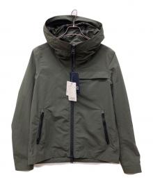 HERNO（ヘルノ）の古着「ジップアップナイロンフーディ　ナイロンジャケット」｜カーキ