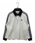 adidas originals（アディダスオリジナル）の古着「3-STRIPES RUGBY LONGSLEEVE POLO」｜ホワイト