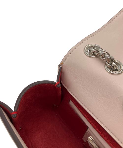 Christian Louboutin（クリスチャン・ルブタン）Christian Louboutin (クリスチャン・ルブタン) スウィート チャリティ スパイク カーフスキン チェーンショルダーバッグ ピンクの古着・服飾アイテム