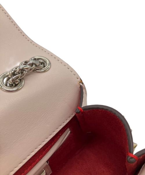 Christian Louboutin（クリスチャン・ルブタン）Christian Louboutin (クリスチャン・ルブタン) スウィート チャリティ スパイク カーフスキン チェーンショルダーバッグ ピンクの古着・服飾アイテム