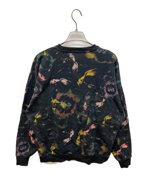 FRED PERRY（フレッドペリー）FRED PERRY (フレッドペリー) FLORAL PRINT SWEAT SHIRT ブラック サイズ:36の古着・服飾アイテム