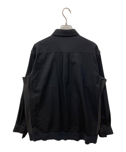 FRED PERRY（フレッドペリー）FRED PERRY (フレッドペリー) MIX PANNELED SHIRT ブラック サイズ:Lの古着・服飾アイテム