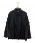FRED PERRY（フレッドペリー）の古着「MIX PANNELED SHIRT」｜ブラック