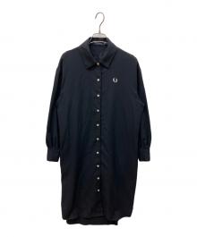 FRED PERRY（フレッドペリー）の古着「シャツワンピース」｜ブラック