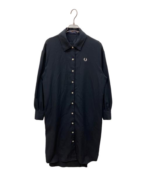 FRED PERRY（フレッドペリー）FRED PERRY (フレッドペリー) シャツワンピース ブラック サイズ:36の古着・服飾アイテム