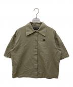 FRED PERRYフレッドペリー）の古着「Placket Detail Shirt」｜カーキ