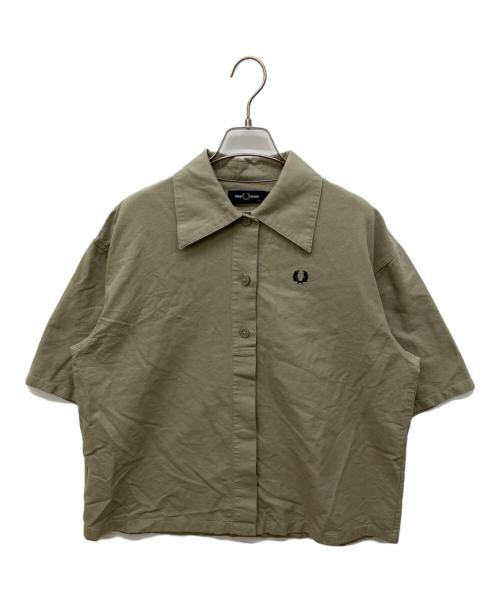 FRED PERRY（フレッドペリー）FRED PERRY (フレッドペリー) Placket Detail Shirt カーキ サイズ:36の古着・服飾アイテム