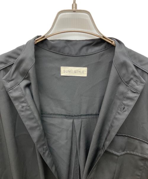 SUM1 STYLE（スミスタイル）SUM1 STYLE (スミスタイル) ポケット付きランダムプリーツワンピース ブラック サイズ:Fの古着・服飾アイテム