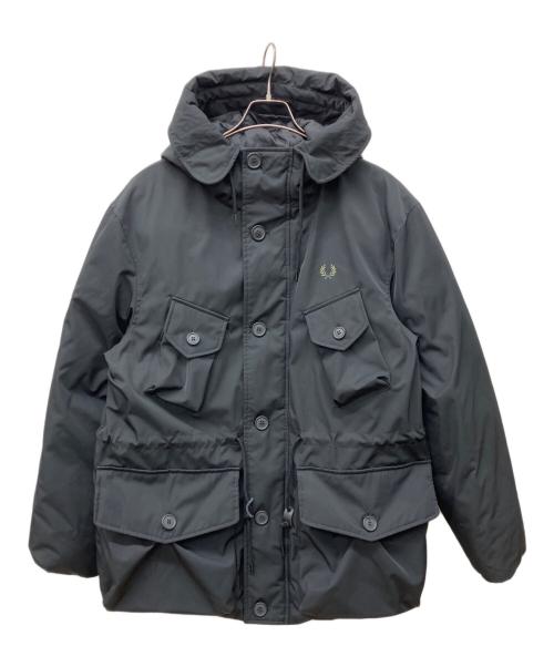 FRED PERRY（フレッドペリー）FRED PERRY (フレッドペリー) PATCH POCKET パファージャケット　中綿ジャケット ブラック サイズ:Lの古着・服飾アイテム