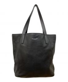 BLACK LABEL CRESTBRIDGE（ブラックレーベル クレストブリッジ）の古着「レザートートバッグ」｜ブラック