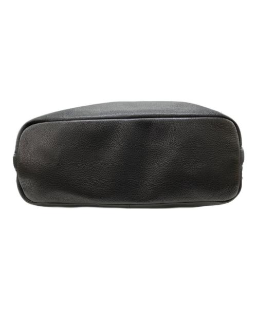 BLACK LABEL CRESTBRIDGE（ブラックレーベル クレストブリッジ）BLACK LABEL CRESTBRIDGE (ブラックレーベル クレストブリッジ) レザートートバッグ ブラックの古着・服飾アイテム