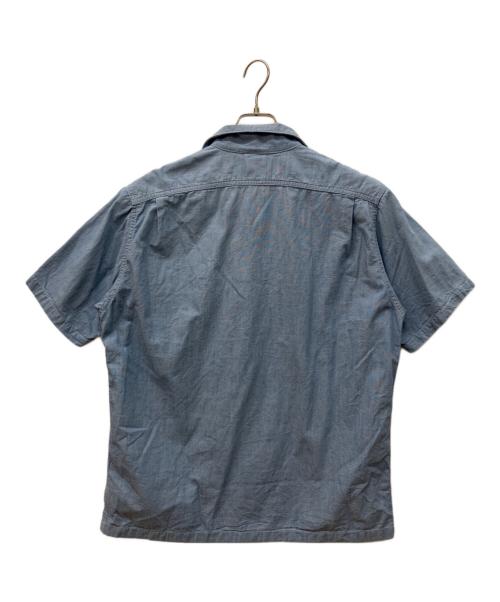 THE BLUEST OVERALLS（ザ ブルーエスト オーバーオールズ）THE BLUEST OVERALLS (ザ ブルーエスト オーバーオールズ) S/S CHAMBRAY（シャンブレー） インディゴ サイズ:38の古着・服飾アイテム