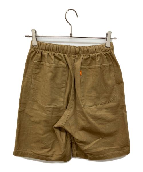 THE BLUEST OVERALLS（ザ ブルーエスト オーバーオールズ）THE BLUEST OVERALLS (ザ ブルーエスト オーバーオールズ) HERRINGBONE SHORT PANTS ブラウン サイズ:38の古着・服飾アイテム