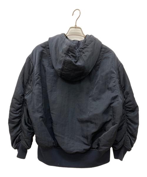 Spick and Span（スピック＆スパン）Spick and Span (スピック＆スパン) フーテッドギャザースリーブブルゾン ネイビー サイズ:FREEの古着・服飾アイテム