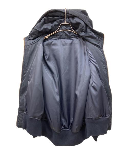 Spick and Span（スピック＆スパン）Spick and Span (スピック＆スパン) フーテッドギャザースリーブブルゾン ネイビー サイズ:FREEの古着・服飾アイテム