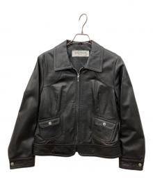 BALMAIN（バルマン）の古着「シングルラムレザージャケット」｜ブラック