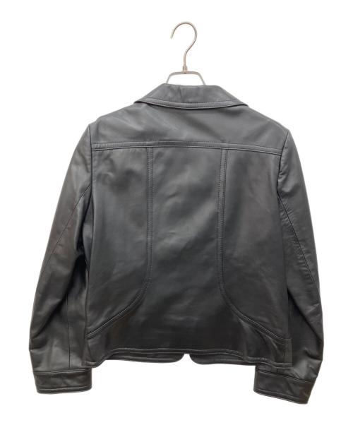 BALMAIN（バルマン）BALMAIN (バルマン) シングルラムレザージャケット ブラック サイズ:13の古着・服飾アイテム