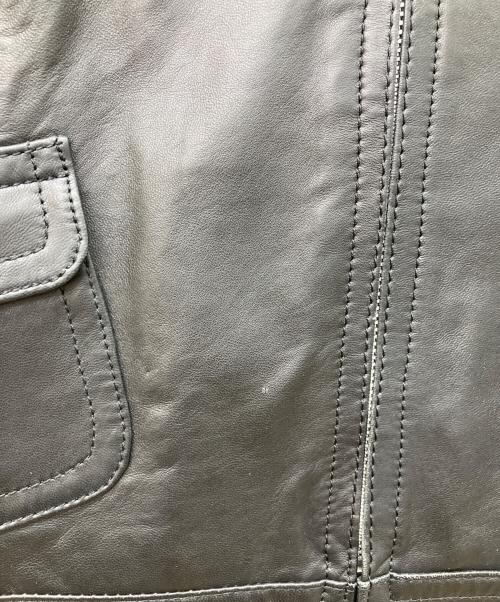BALMAIN（バルマン）BALMAIN (バルマン) シングルラムレザージャケット ブラック サイズ:13の古着・服飾アイテム