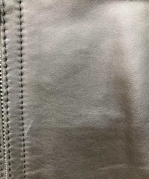 BALMAIN（バルマン）BALMAIN (バルマン) シングルラムレザージャケット ブラック サイズ:13の古着・服飾アイテム