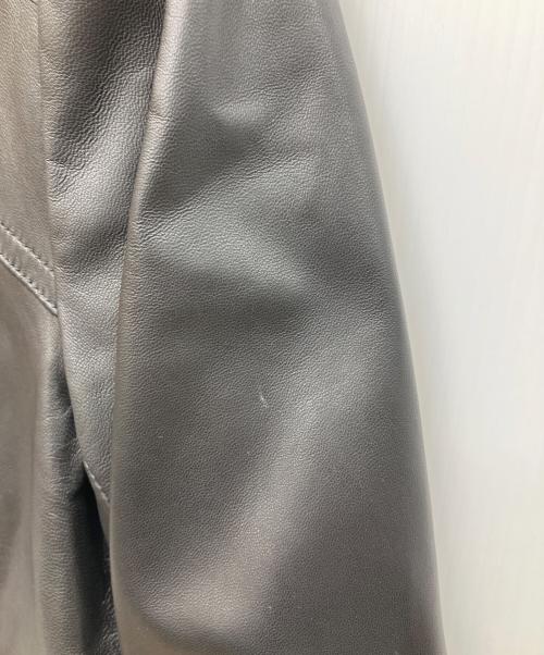 BALMAIN（バルマン）BALMAIN (バルマン) シングルラムレザージャケット ブラック サイズ:13の古着・服飾アイテム