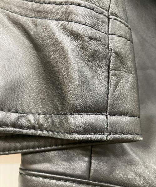 BALMAIN（バルマン）BALMAIN (バルマン) シングルラムレザージャケット ブラック サイズ:13の古着・服飾アイテム