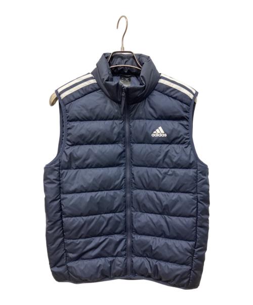 adidas（アディダス）adidas (アディダス) エッセンシャルズ ダウンベスト ネイビー サイズ:Lの古着・服飾アイテム