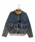 LEVI'Sリーバイス）の古着「襟コーデュロイデニムジャケット　ケミカルウォッシュ加工」｜インディゴ