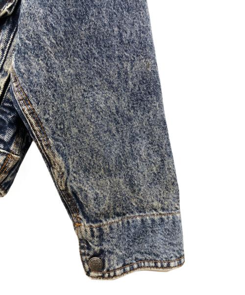 LEVI'S（リーバイス）LEVI'S (リーバイス) 襟コーデュロイデニムジャケット　ケミカルウォッシュ加工 インディゴ サイズ:Sの古着・服飾アイテム