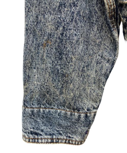 LEVI'S（リーバイス）LEVI'S (リーバイス) 襟コーデュロイデニムジャケット　ケミカルウォッシュ加工 インディゴ サイズ:Sの古着・服飾アイテム