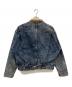 LEVI'S (リーバイス) 襟コーデュロイデニムジャケット　ケミカルウォッシュ加工 インディゴ サイズ:S：15000円