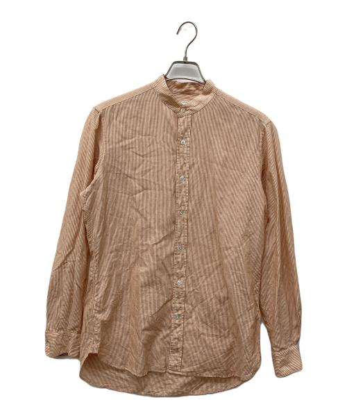 UNITED ARROWS（ユナイテッドアローズ）UNITED ARROWS (ユナイテッドアローズ) ストライプシャツ オレンジ サイズ:Mの古着・服飾アイテム