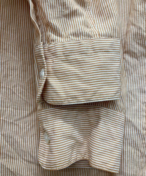 UNITED ARROWS（ユナイテッドアローズ）UNITED ARROWS (ユナイテッドアローズ) ストライプシャツ オレンジ サイズ:Mの古着・服飾アイテム