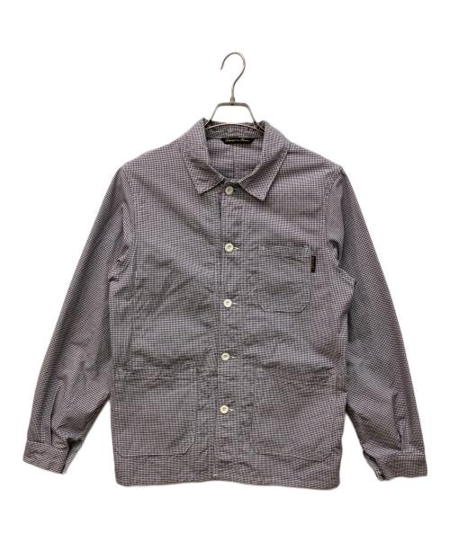 LABOUREUR（ラブルール）LABOUREUR (ラブルール) 千鳥格子柄 カバーオール パープル サイズ:-の古着・服飾アイテム