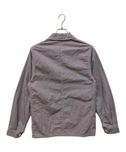 LABOUREUR（ラブルール）LABOUREUR (ラブルール) 千鳥格子柄 カバーオール パープル サイズ:-の古着・服飾アイテム