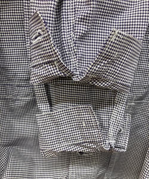 LABOUREUR（ラブルール）LABOUREUR (ラブルール) 千鳥格子柄 カバーオール パープル サイズ:-の古着・服飾アイテム
