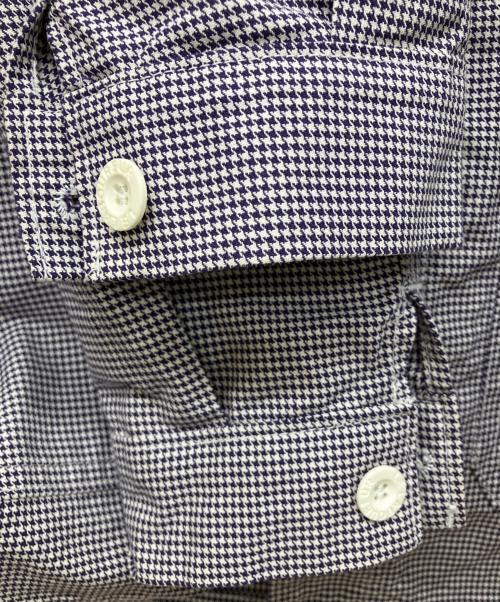 LABOUREUR（ラブルール）LABOUREUR (ラブルール) 千鳥格子柄 カバーオール パープル サイズ:-の古着・服飾アイテム