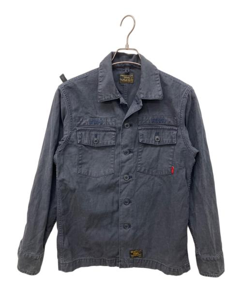 WTAPS（ダブルタップス）WTAPS (ダブルタップス) BUDS L/S SHIRT　ミリタリーシャツ ブラック サイズ:1の古着・服飾アイテム