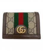 GUCCIグッチ）の古着「オフィディア GG カードケース ウォレット」｜ベージュ