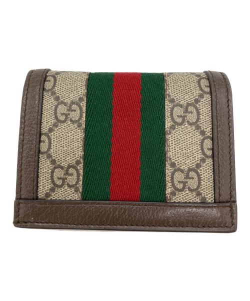 GUCCI（グッチ）GUCCI (グッチ) オフィディア GG カードケース ウォレット ベージュの古着・服飾アイテム