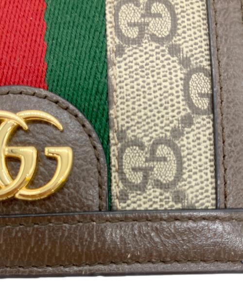 GUCCI（グッチ）GUCCI (グッチ) オフィディア GG カードケース ウォレット ベージュの古着・服飾アイテム